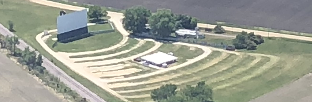 Picture of the Route 34 Drive-in from a plane